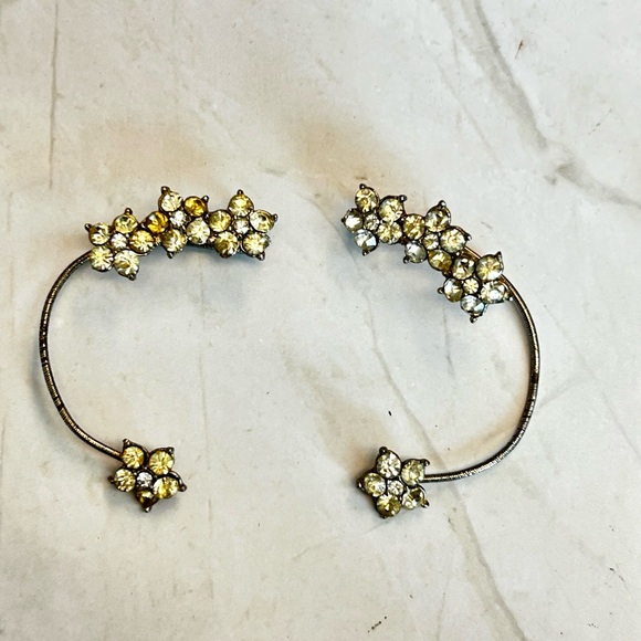 Vintage Rhinestone Ear Cuff Wraps - Picture 3 of 4